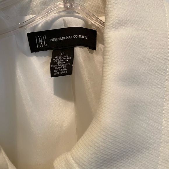 NWT INC vanilla double breasted big button coat - Picture 2 of 7